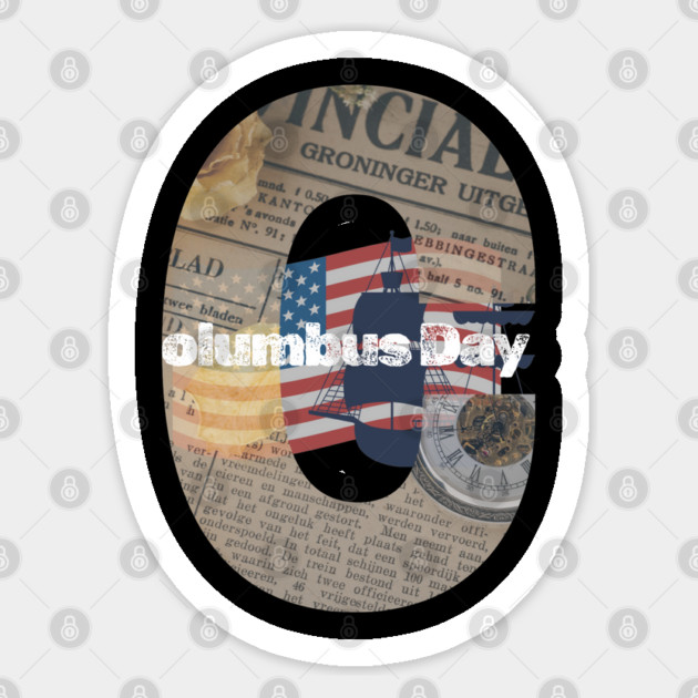 Congressional Mandate: Columbus Day Sticker by stitchloom
