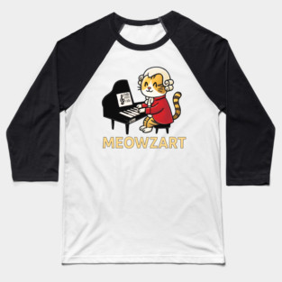 Meowzart Baseball T-Shirt