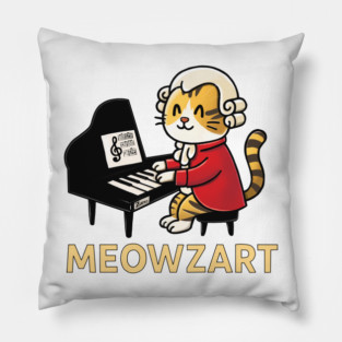 Meowzart Pillow
