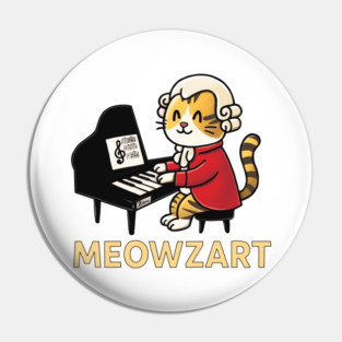Meowzart Pin
