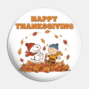 Happy Thanksgiving-Peanuts Beanies Fall Vibes Pin