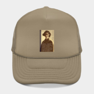 Simone Weil quote: The needs of a human being are sacred. Their satisfaction cannot be subordinated either to reasons of state, or to any consideration of money, nationality, race, or colour, Hat