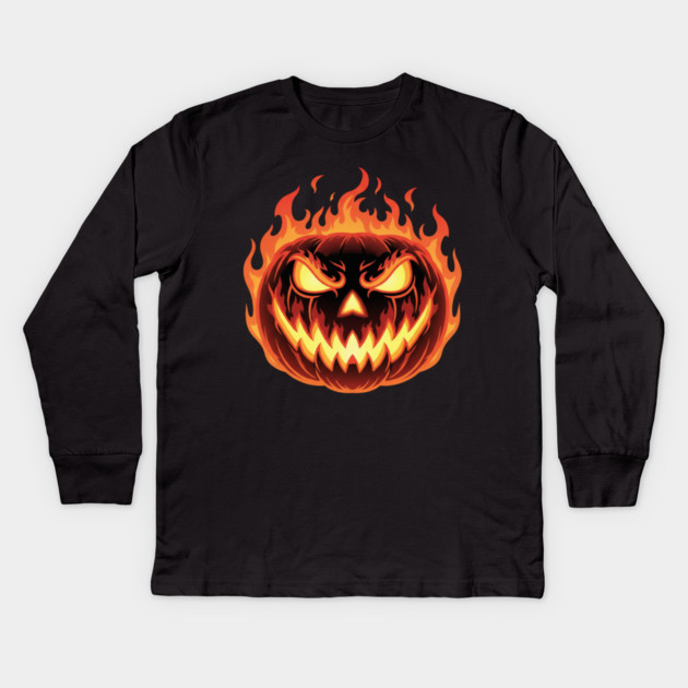 Halloween-2025 Kids Long Sleeve T-Shirt by Creatifly Graphic Tees