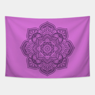 Purple Jade Mandala Tapestry