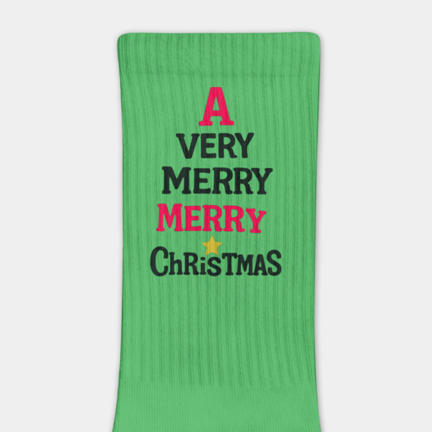 A Very Merry Merry Christmas – Fun Holiday Text Art by DonWillisJrArt