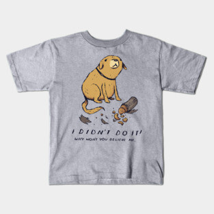 guilty dog Kids T-Shirt
