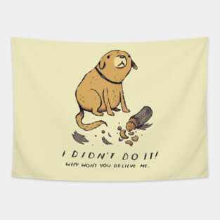 guilty dog Tapestry