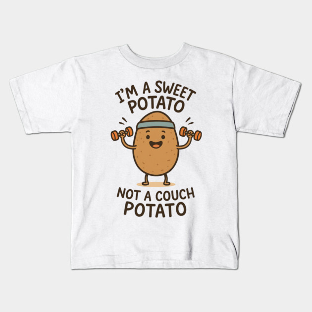 Sweet Potato Mood – Retro Vintage Aesthetic- Funny Sweet Potato Kids T-Shirt by ArtistTee ⭐⭐⭐⭐⭐