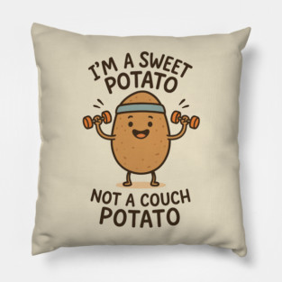 Sweet Potato Mood – Retro Vintage Aesthetic- Funny Sweet Potato Pillow