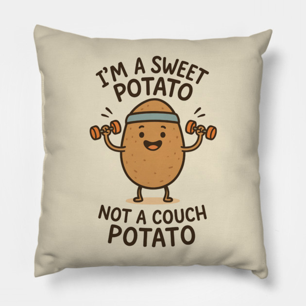 Sweet Potato Mood – Retro Vintage Aesthetic- Funny Sweet Potato Pillow by ArtistTee ⭐⭐⭐⭐⭐