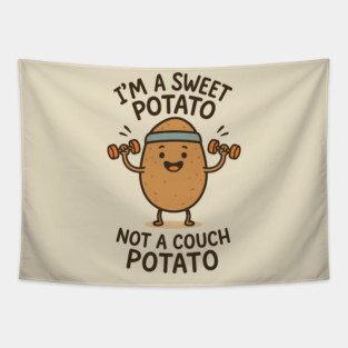 Sweet Potato Mood – Retro Vintage Aesthetic- Funny Sweet Potato Tapestry
