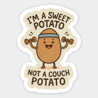 Sweet Potato Mood – Retro Vintage Aesthetic- Funny Sweet Potato Sticker
