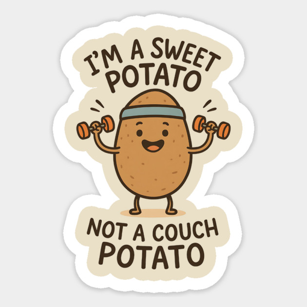 Sweet Potato Mood – Retro Vintage Aesthetic- Funny Sweet Potato Sticker by ArtistTee ⭐⭐⭐⭐⭐