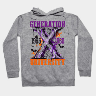 GenerationX Halloween Retro Vintage GenX 1965 1980 Spooky Hoodie