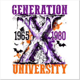 GenerationX Halloween Retro Vintage GenX 1965 1980 Spooky Posters and Art