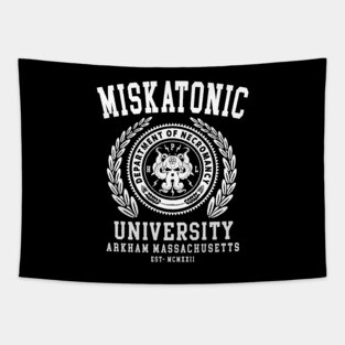 CTHULU AND LOVECRAFT - MISKATONIC UNIVERSITY Tapestry