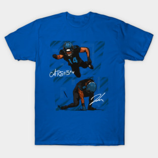 Jahmyr Gibbs Amon-Ra St. Brown Lions Superheroes T-Shirt