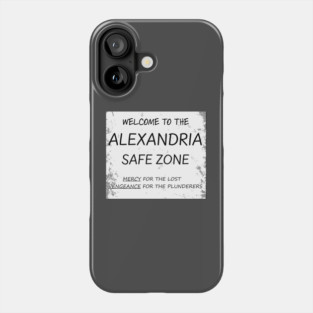 the alexandria welcome sign from the walking dead Phone Case