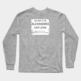 the alexandria welcome sign from the walking dead Long Sleeve T-Shirt