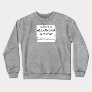 the alexandria welcome sign from the walking dead Crewneck Sweatshirt