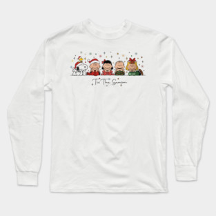 Tis The Season Snoop and friend Christmas, Peanuts Friend, Christmas Cartoon Dog, Holiday Season Long Sleeve T-Shirt