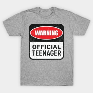 Warning Official Teenager Rebel Vibes Birthday Mode T-Shirt