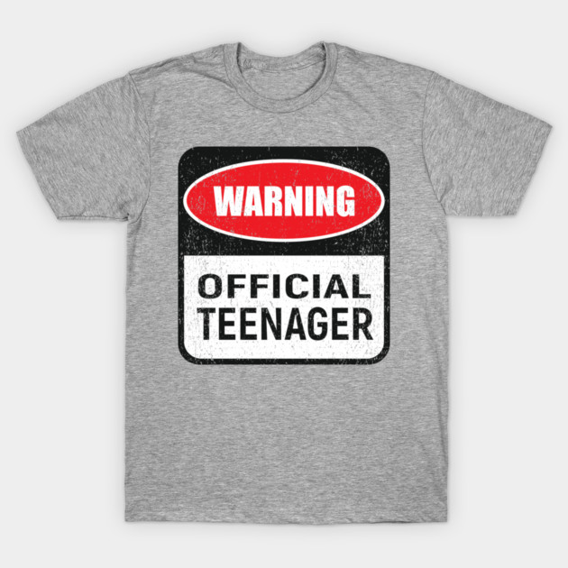 Warning Official Teenager Rebel Vibes Birthday Mode T-Shirt by Anticorporati