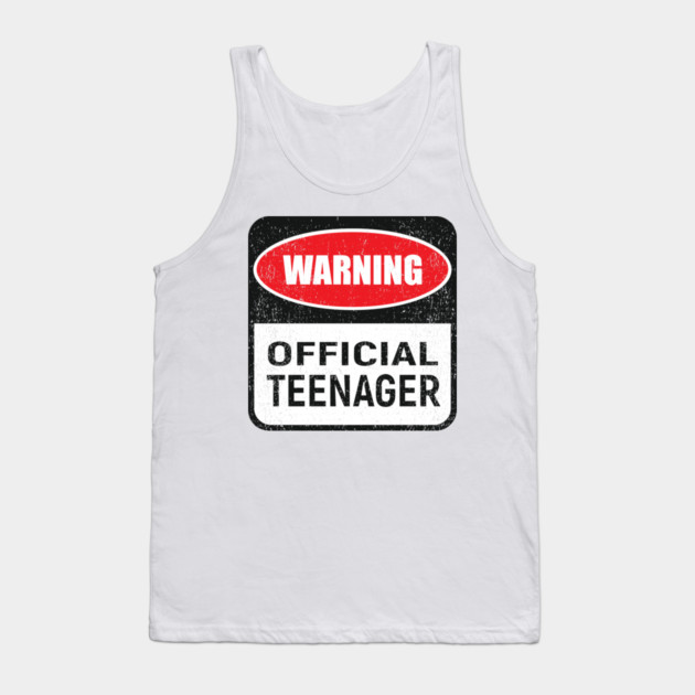 Warning Official Teenager Rebel Vibes Birthday Mode Tank Top by Anticorporati
