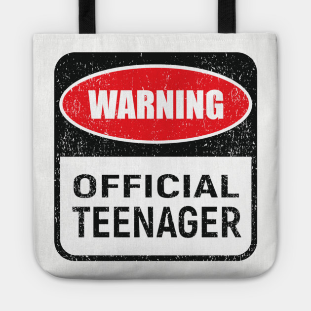 Warning Official Teenager Rebel Vibes Birthday Mode Tote by Anticorporati