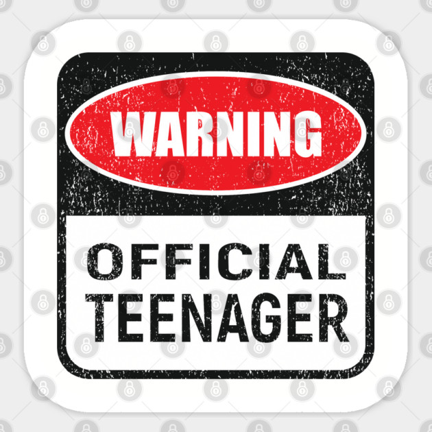 Warning Official Teenager Rebel Vibes Birthday Mode Sticker by Anticorporati