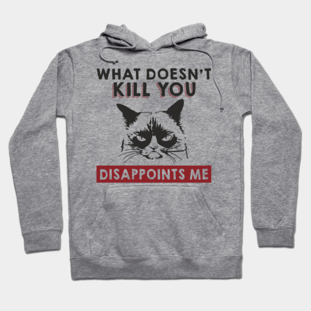 What Doesn't Kill You Disappoints Me Mean Attitude Hoodie by Anticorporati