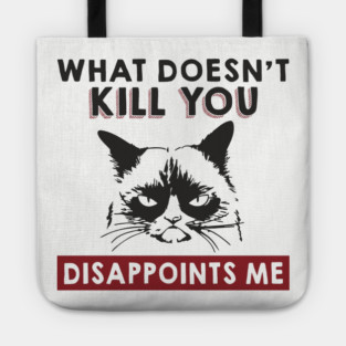 What Doesn't Kill You Disappoints Me Mean Attitude Tote