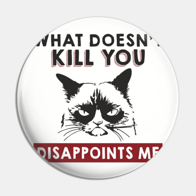 What Doesn't Kill You Disappoints Me Mean Attitude Pin by Anticorporati