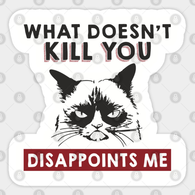 What Doesn't Kill You Disappoints Me Mean Attitude Sticker by Anticorporati