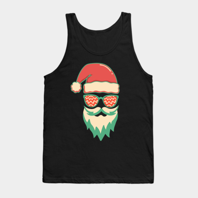 Retro Hippie Santa Christmas Tank Top by The WYLD Tribe