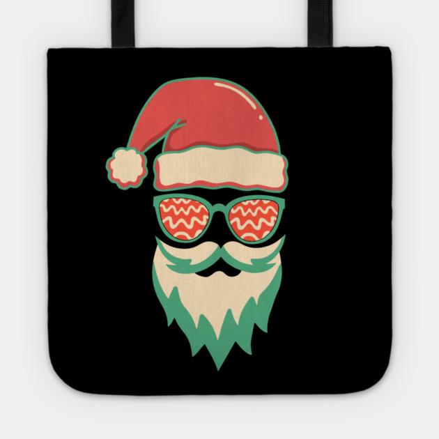 Retro Hippie Santa Christmas Tote by The WYLD Tribe