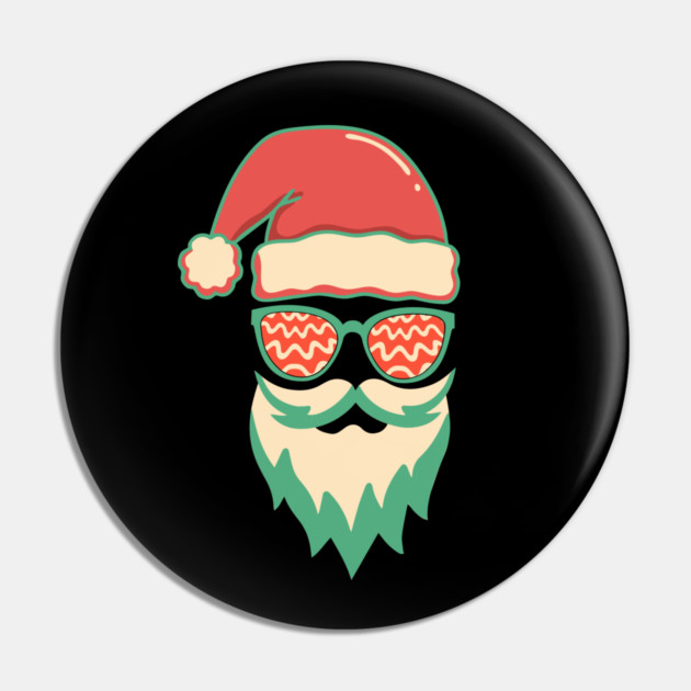 Retro Hippie Santa Christmas Pin by The WYLD Tribe