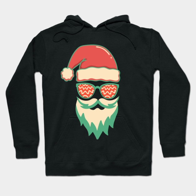 Retro Hippie Santa Christmas Hoodie by The WYLD Tribe