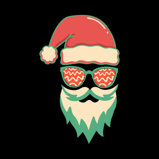 Retro Hippie Santa Christmas by The WYLD Tribe