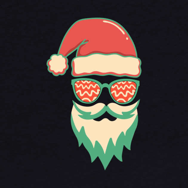 Retro Hippie Santa Christmas by The WYLD Tribe