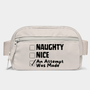 Nice Naughty Christmas Bag