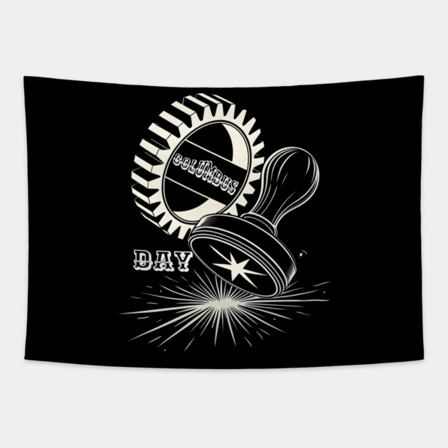 The U.S. Columbus day Tapestry by stitchloom