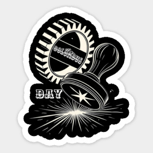 The U.S. Columbus day Sticker