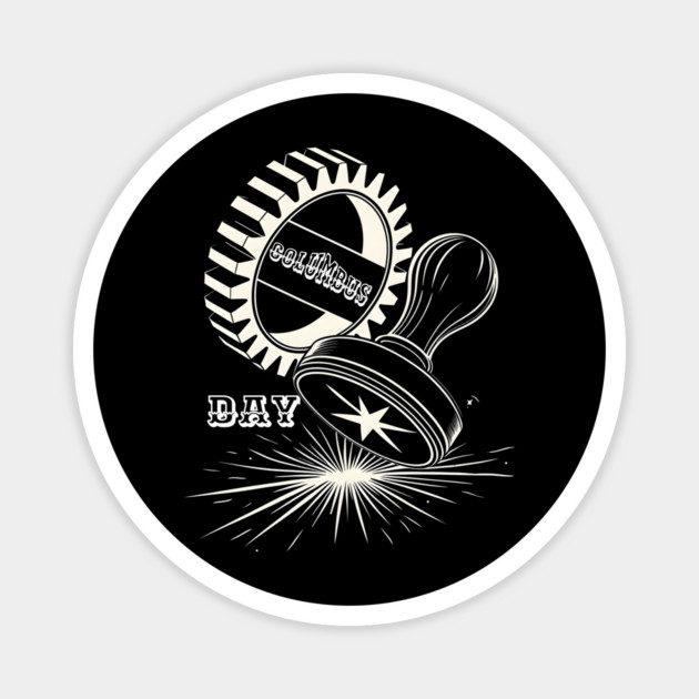 The U.S. Columbus day Magnet by stitchloom