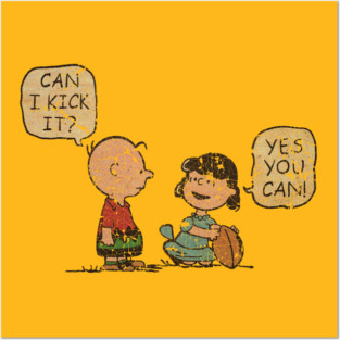 yes you can kick it // retro art Posters and Art