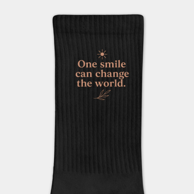 One smile can change the world, positive quote by Patience's Store