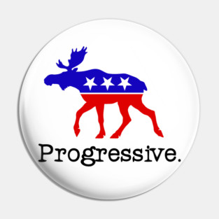 Progressive Party design Pin