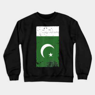 Pakistani Pride Travel Vacation Pakistan Flag Crewneck Sweatshirt