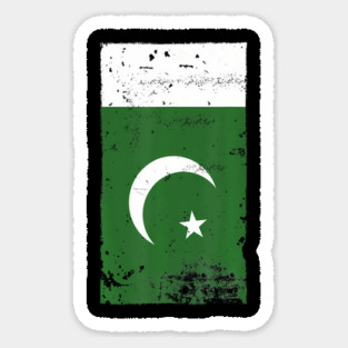 Pakistani Pride Travel Vacation Pakistan Flag Sticker