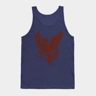 Phoenix bird in flames Tank Top